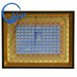 تابلو شیشه دار دور طلایی اسماء الحسنی