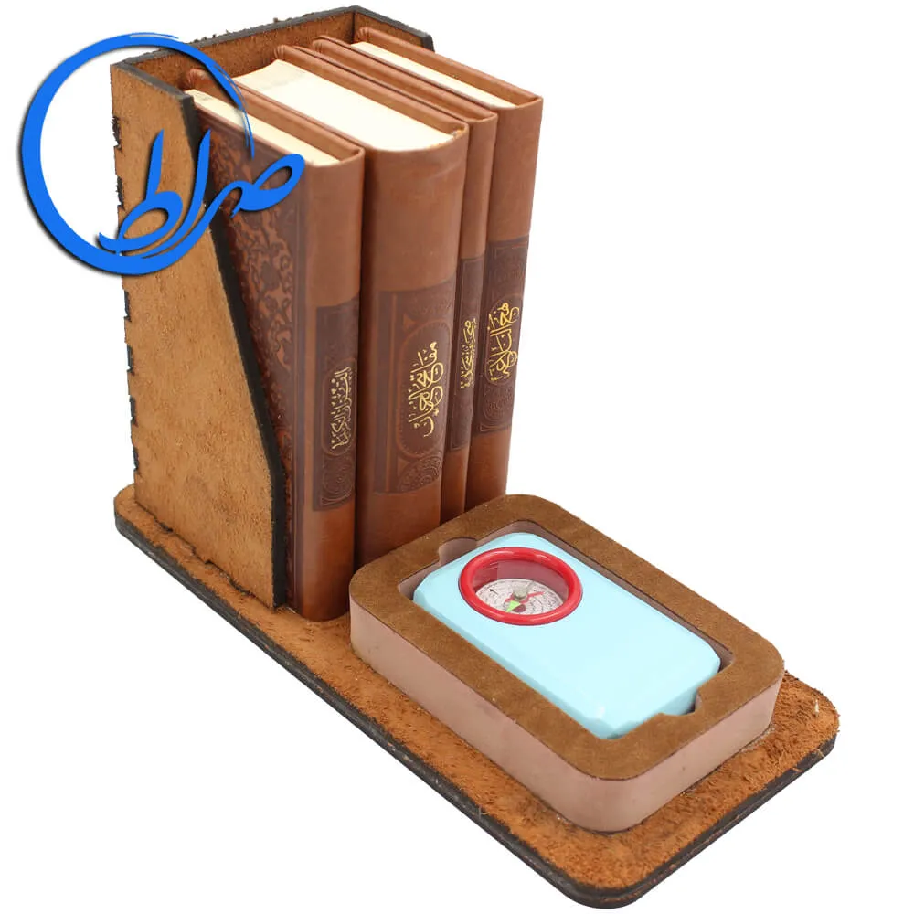 مجموعه 4 جلدی مفاتیح الملکوت به همراه قبله نما