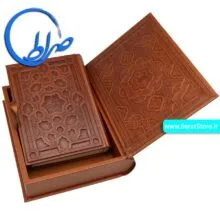 قرآن نفیس جعبه دار چرمی معطر