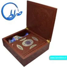 مجموعه نفیس قرآن با گلدان مینا